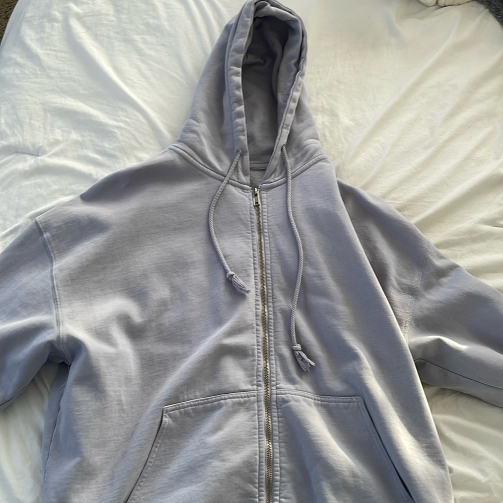 Light Blue Brandy Melville Zip Up